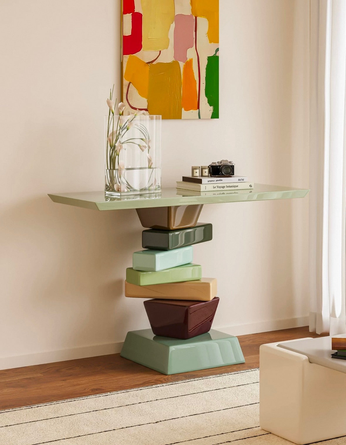 Sugar Cube Console Table