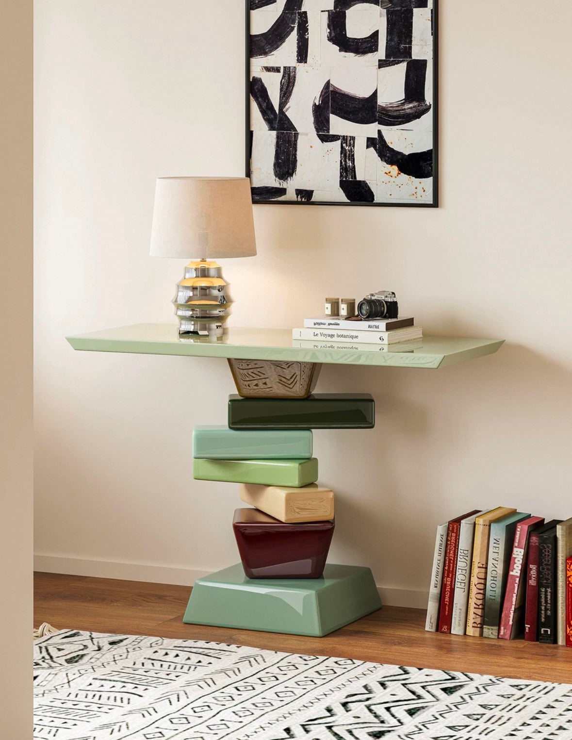 Sugar Cube Console Table