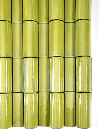Olive Rhythm Relief Tile