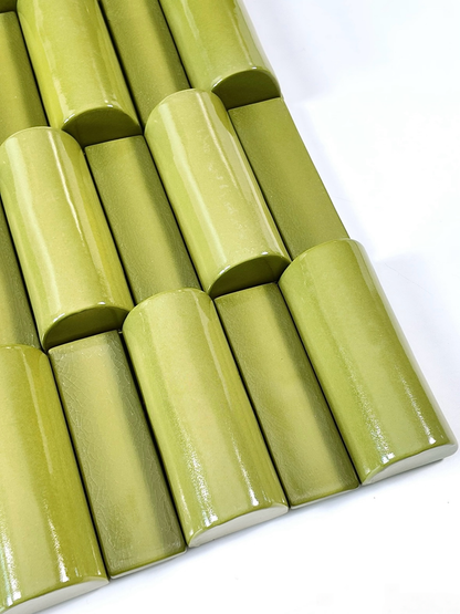 Olive Rhythm Relief Tile