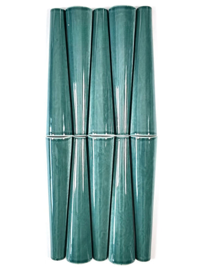 Teal Taper Relief Tile