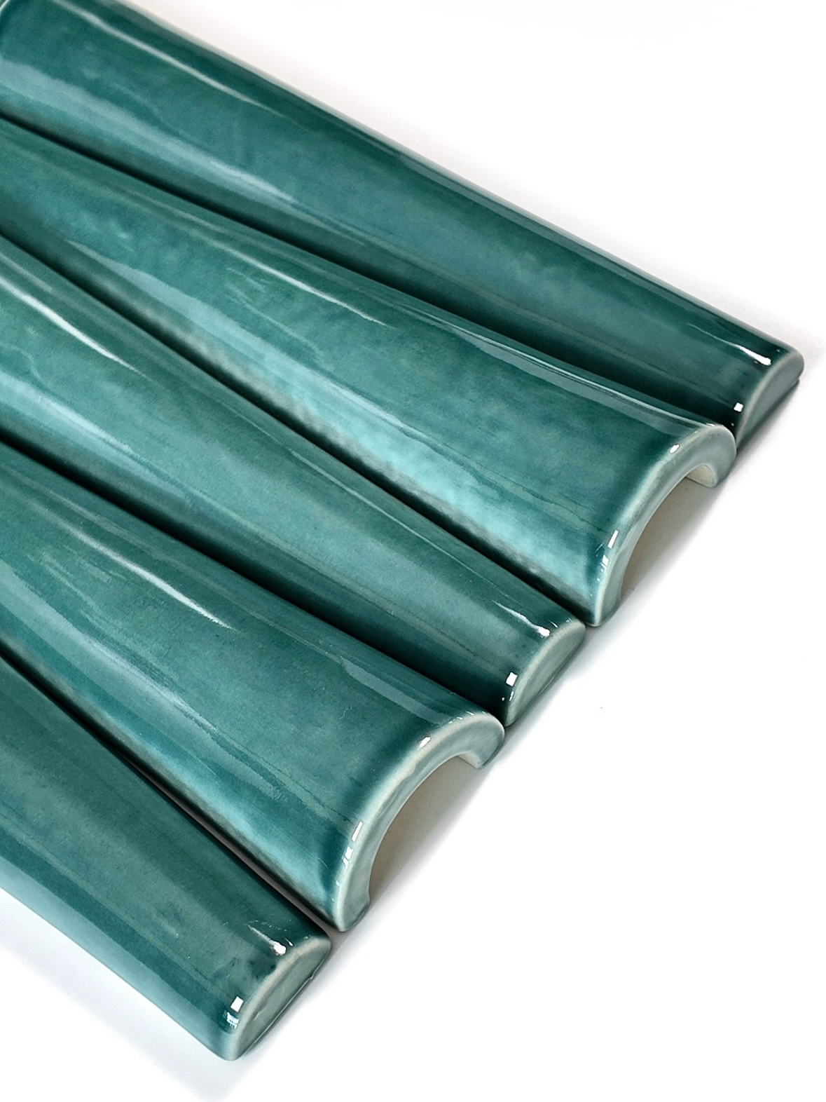 Teal Taper Relief Tile