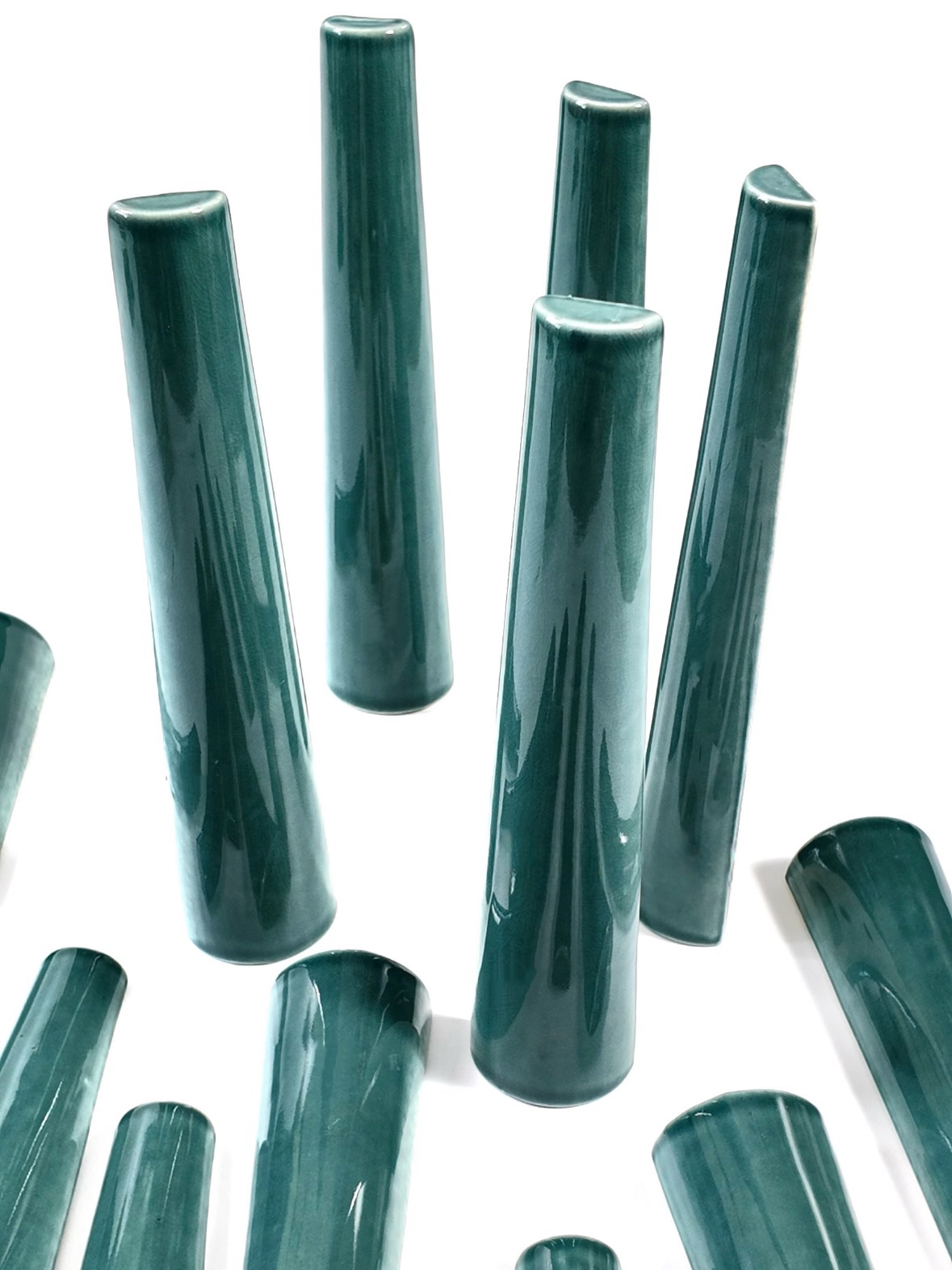 Teal Taper Relief Tile