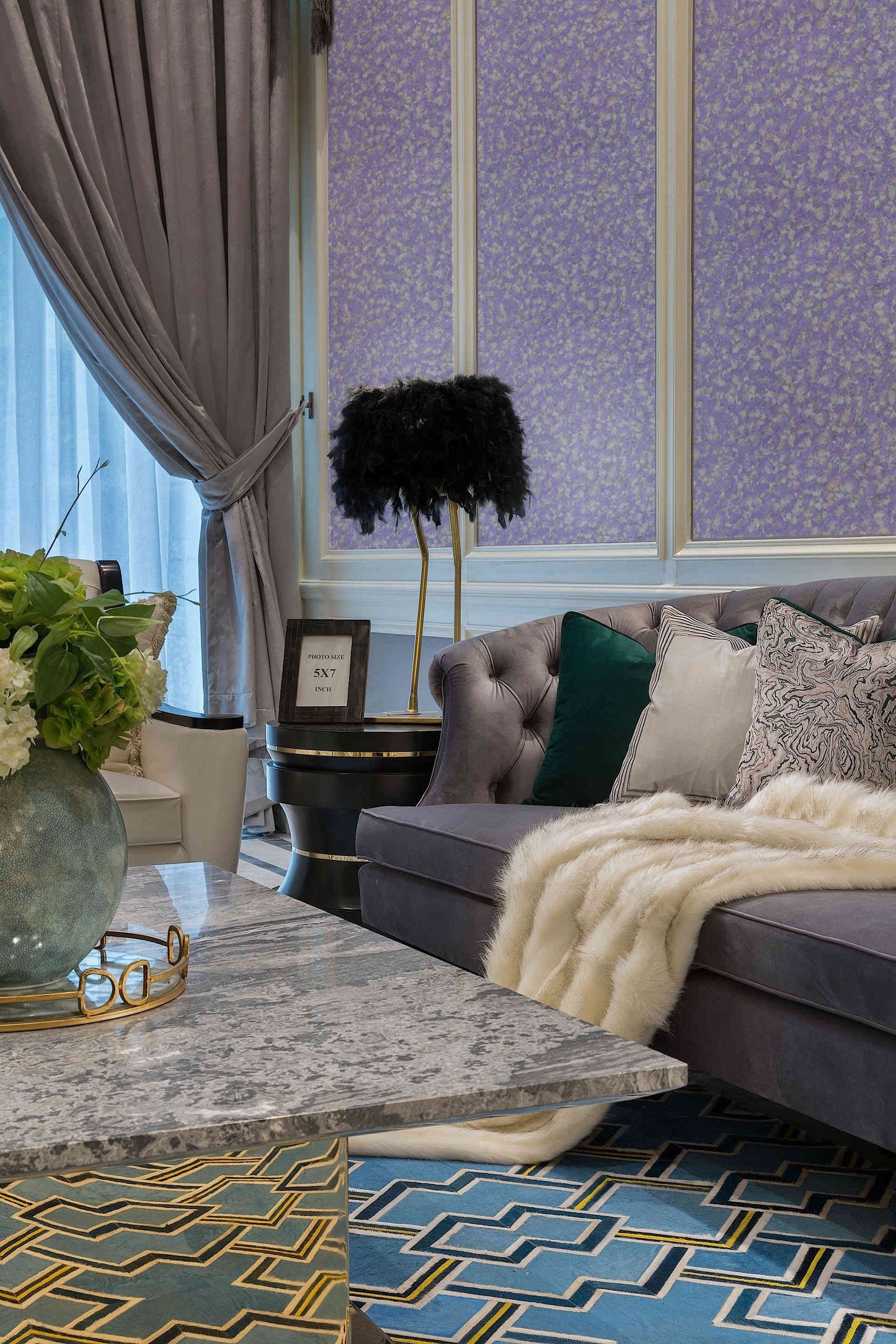 Blue-Purple Cornflower Biomass Board