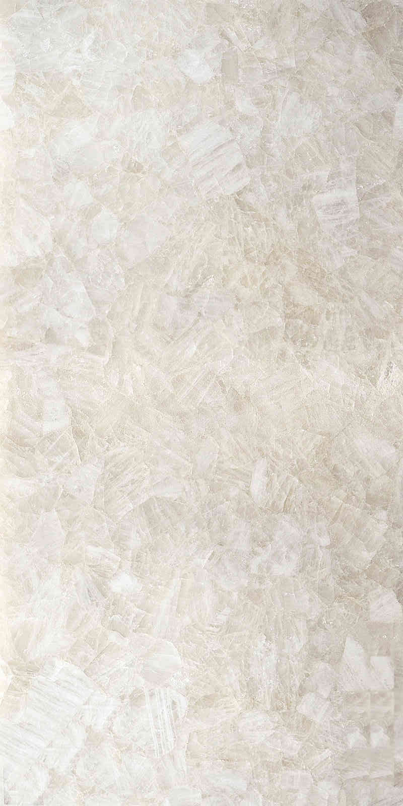 White Crystal Gemstone Slab