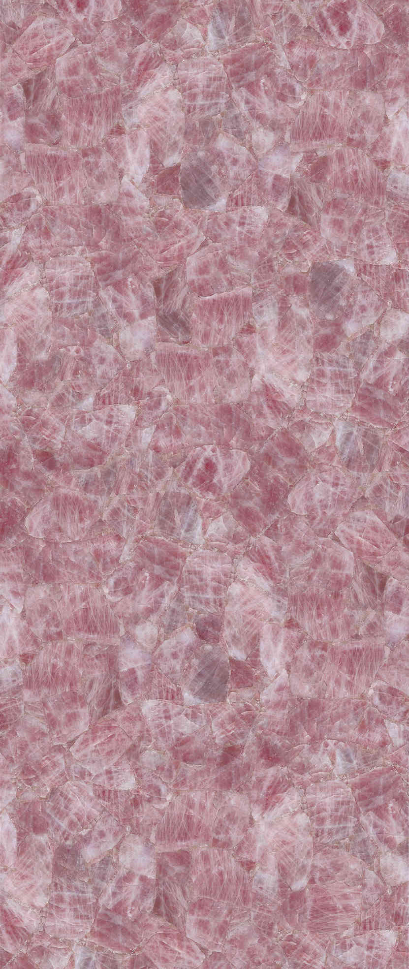 Blush Crystal Translucent Gemstone Slab