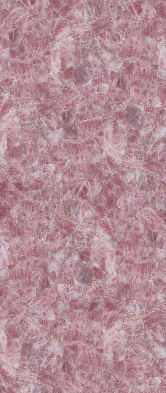 Blush Crystal Translucent Gemstone Slab
