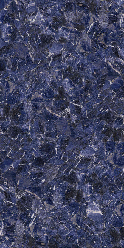 Royal Sapphire Translucent Gemstone Slab