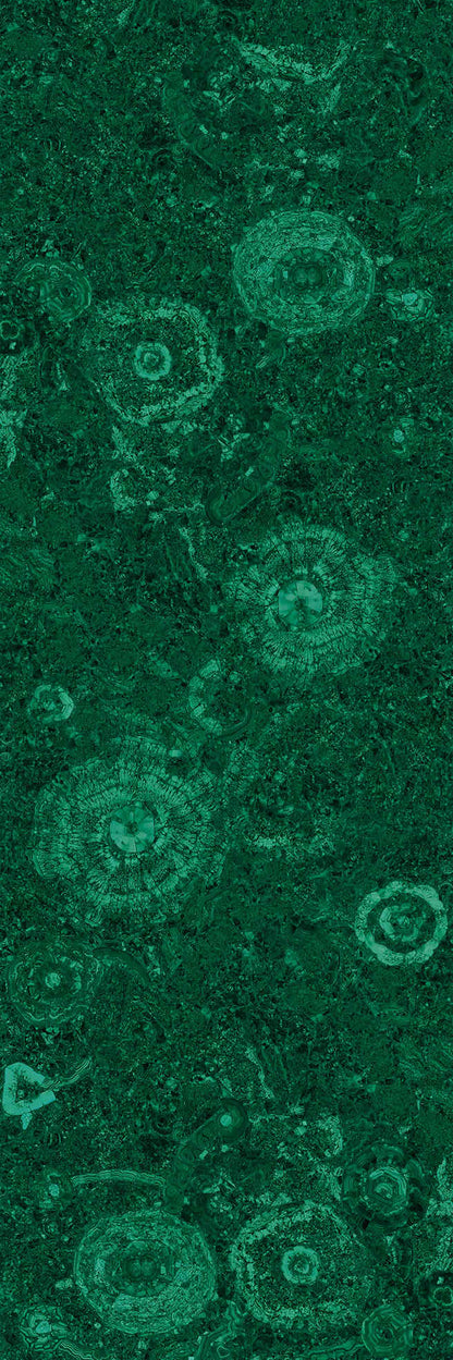 Grand Malachite Mosaic Translucent Gemstone Slab