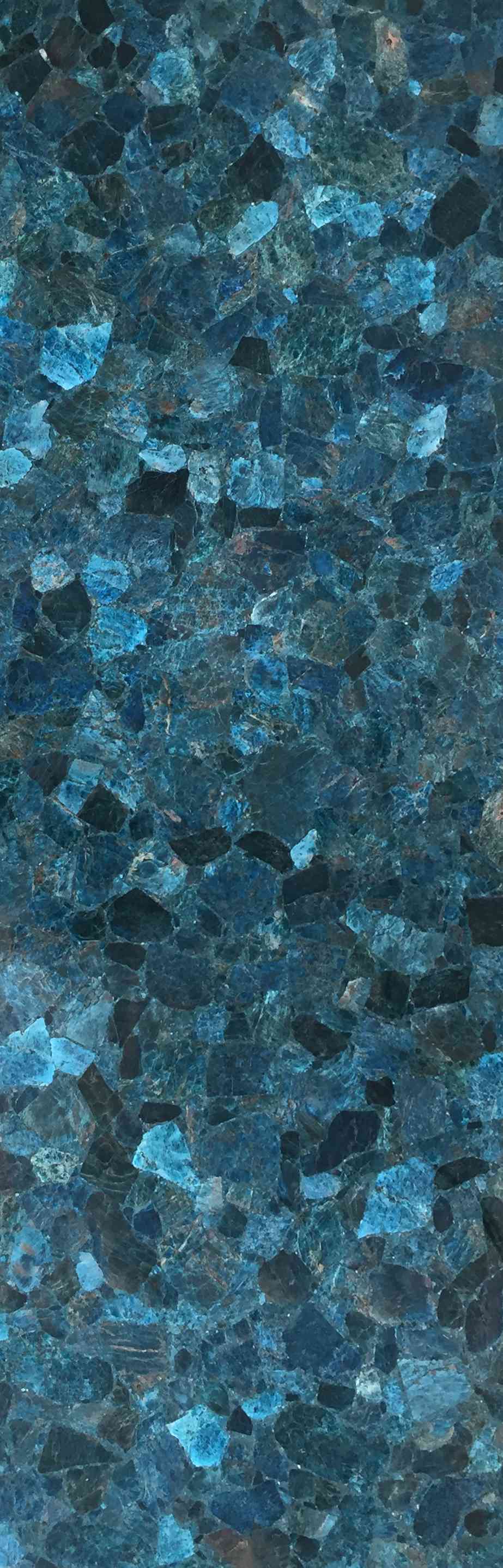 Deep Apatite Translucent Gemstone Slab