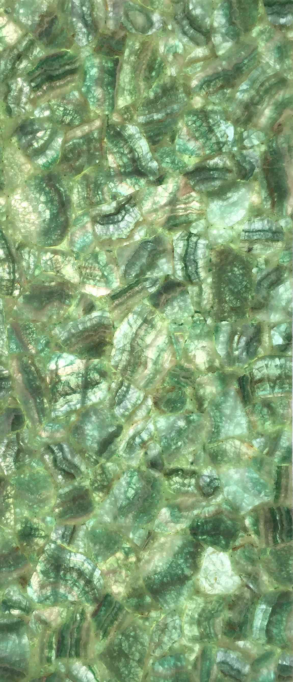 Celadon Fluorite Translucent Gemstone Slab