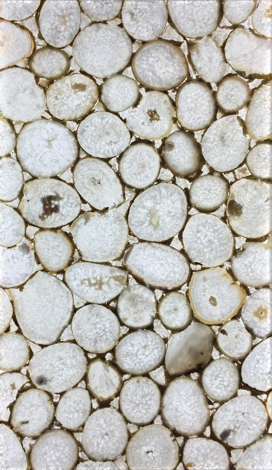 White Agate Translucent Gemstone Slab