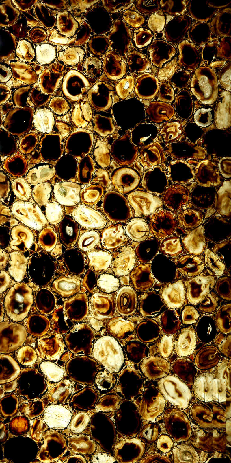 Midnight Agate Translucent Gemstone Slab