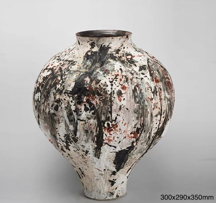 Splatter Veil Sculptural Vase