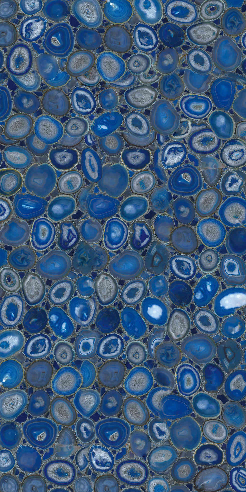Azure Agate Translucent Gemstone Slab