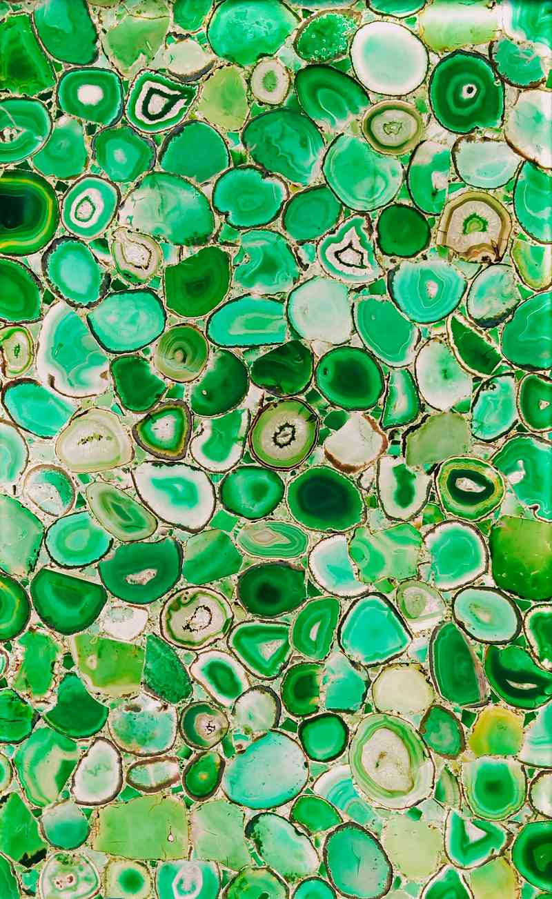 Emerald Agate Translucent Gemstone Slab