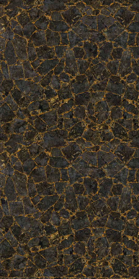 Labradorite Gold Vein Gemstone Slab