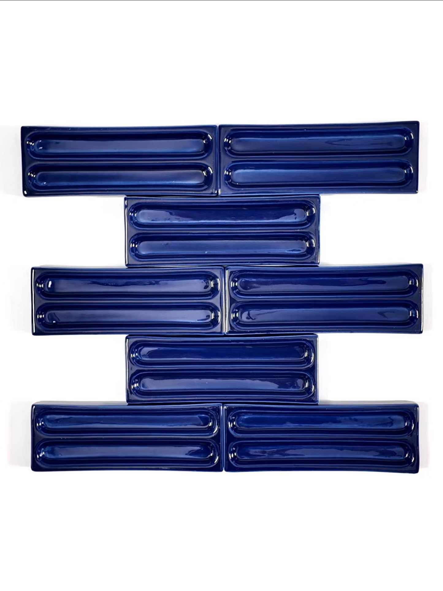 Cobalt Channel Glaze Tile