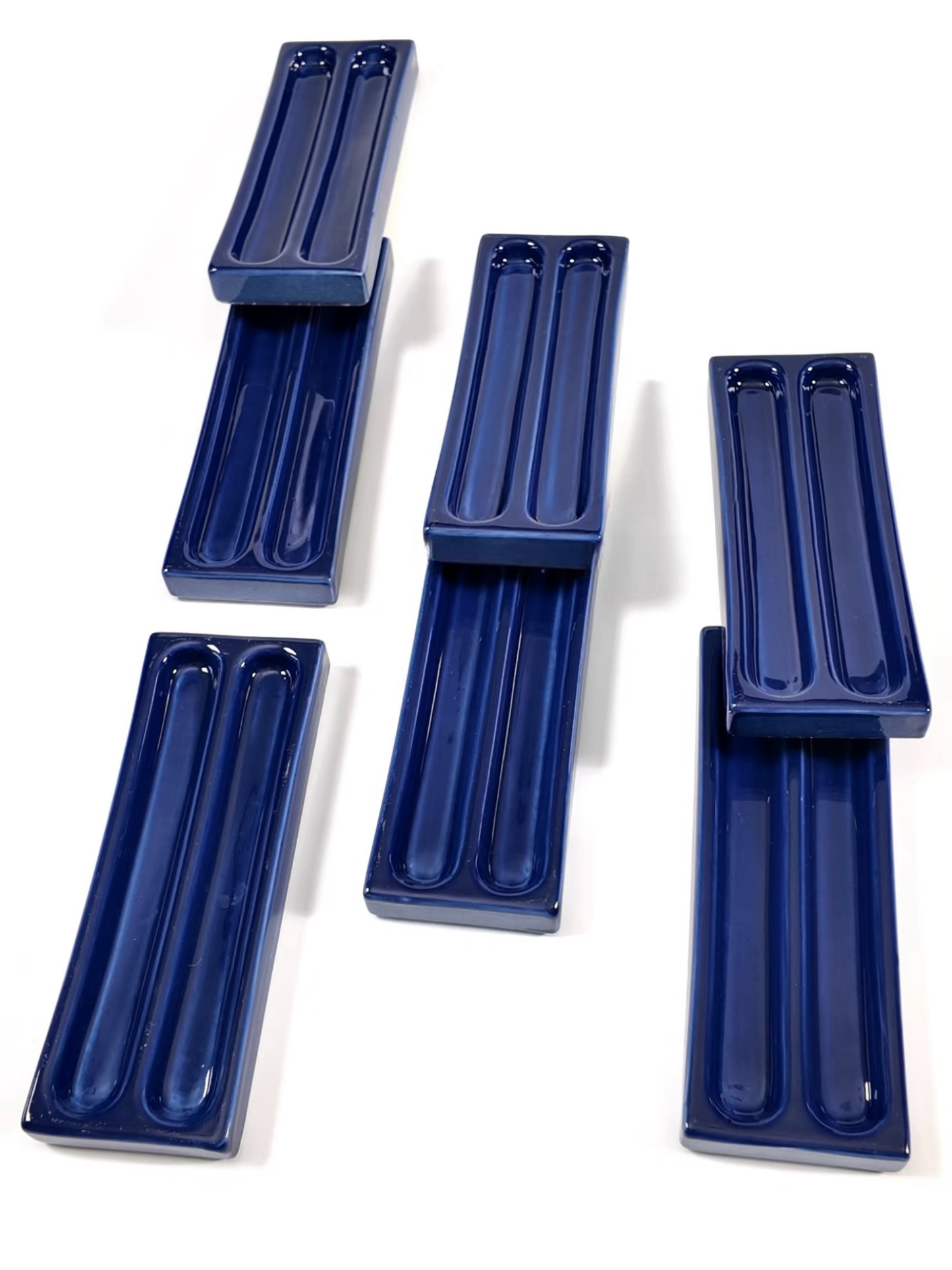 Cobalt Channel Glaze Tile