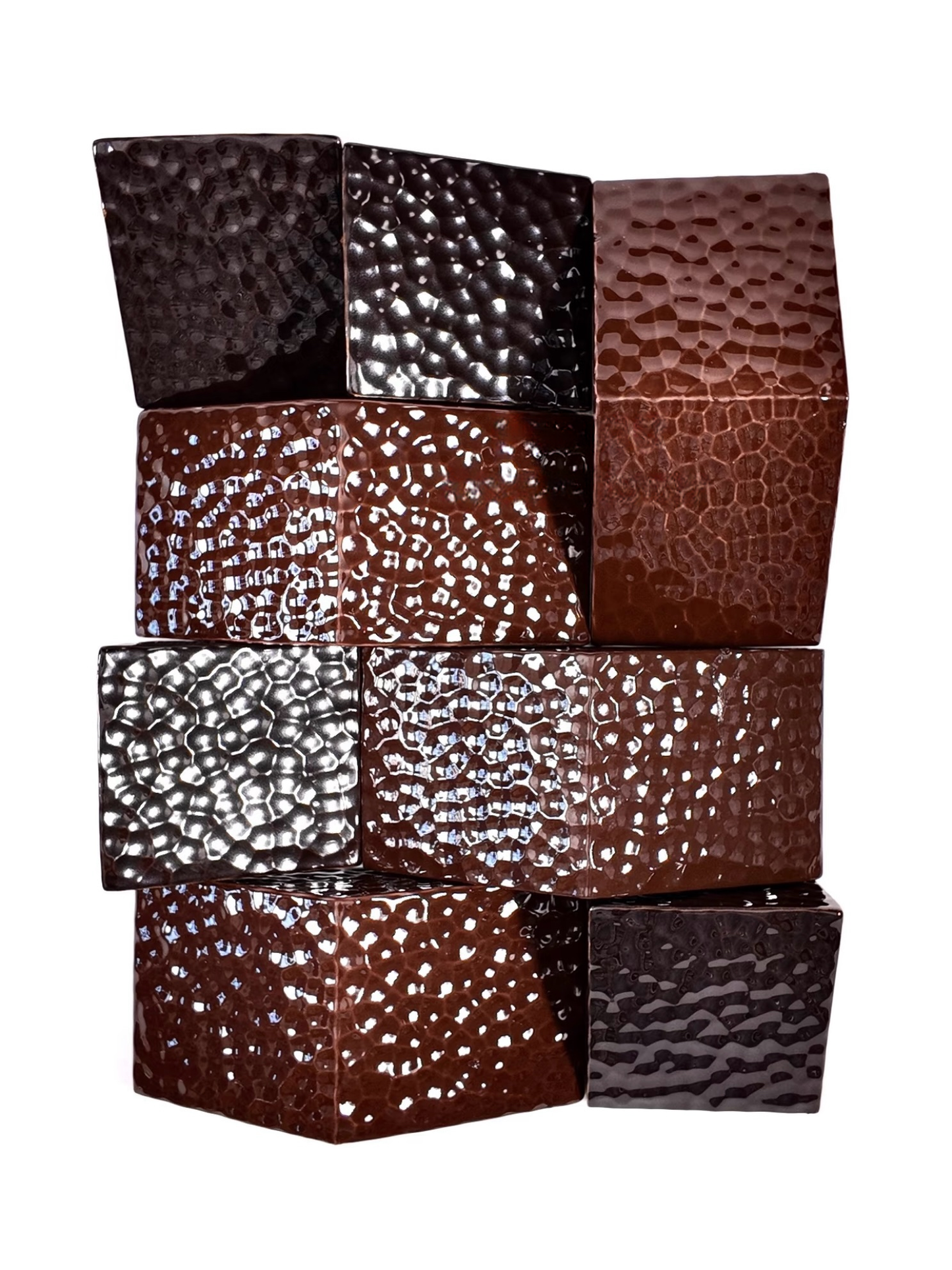 Hammered Glaze Facet Tile