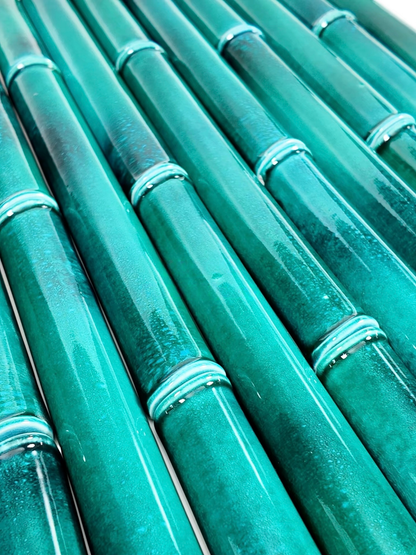 Verdigris Bamboo Glaze Tile