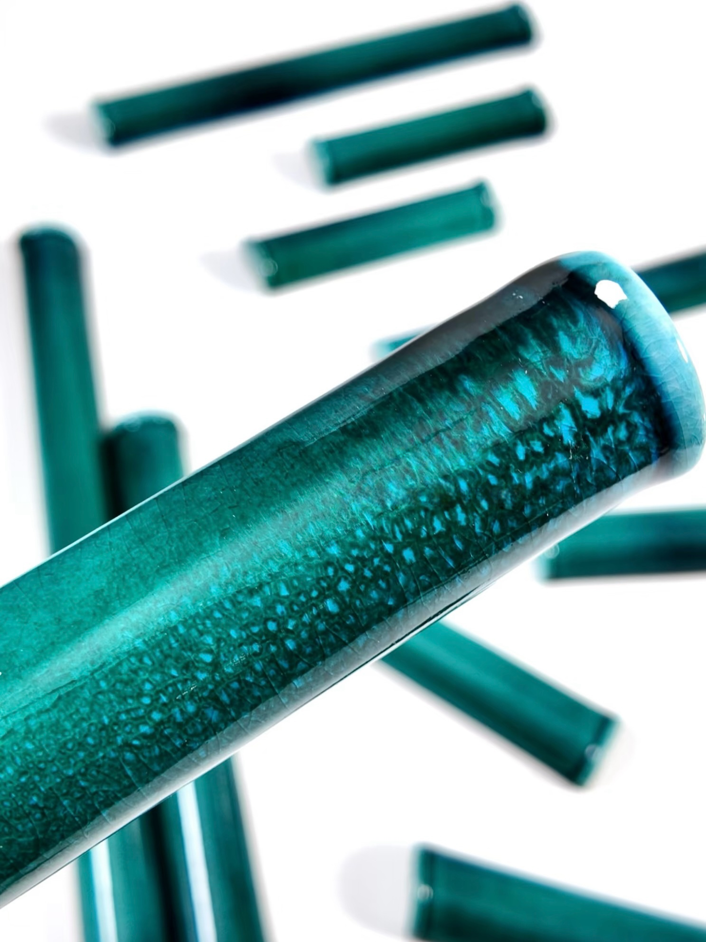 Verdigris Bamboo Glaze Tile