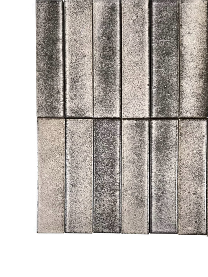 Frosted Metal Strip Tile