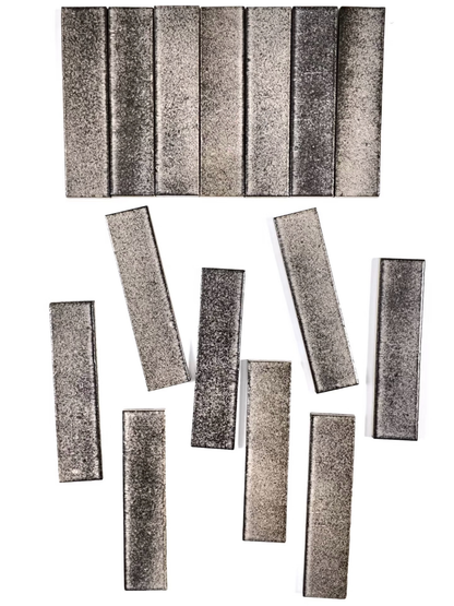 Frosted Metal Strip Tile