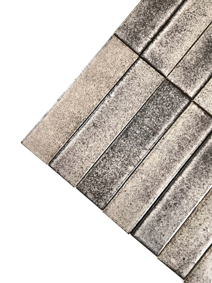 Frosted Metal Strip Tile