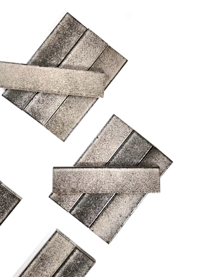 Frosted Metal Strip Tile