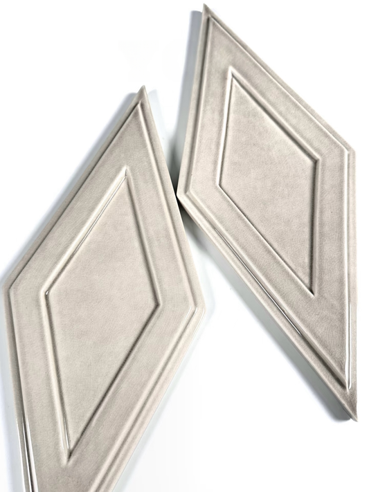 Ivory Facet Diamond Tile