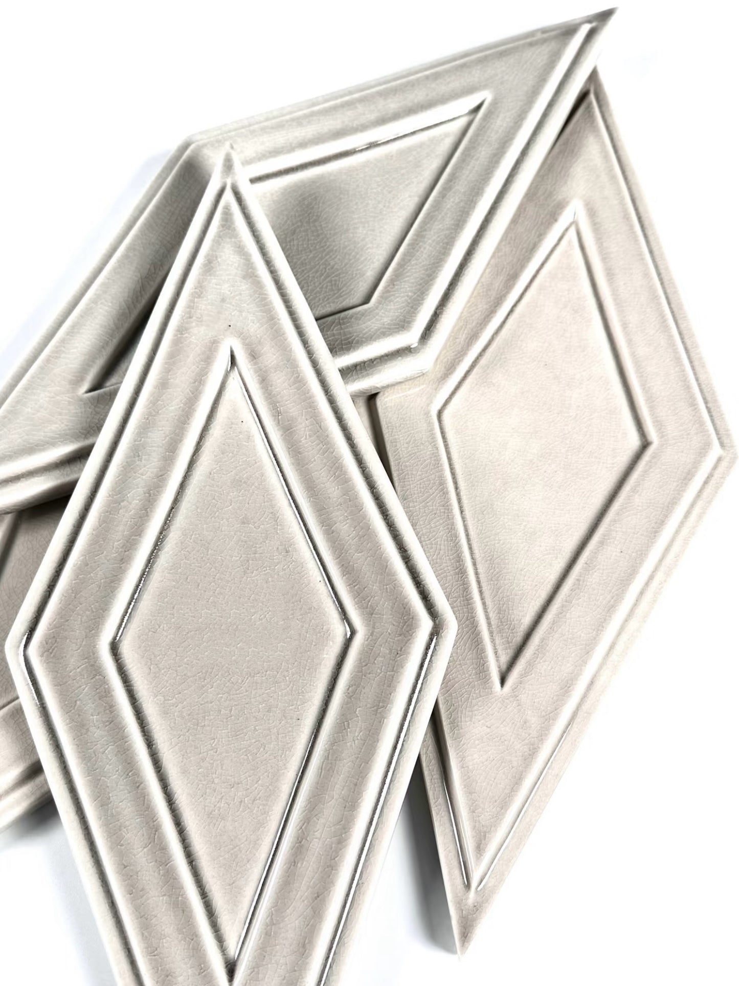 Ivory Facet Diamond Tile