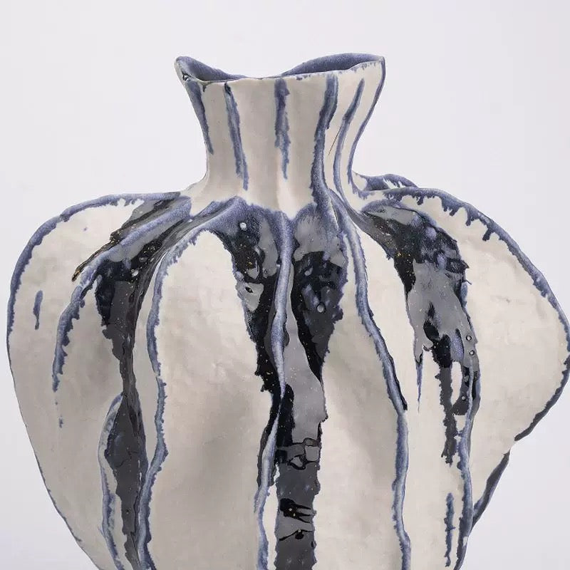 Inkblot Bloom Sculptural Vase