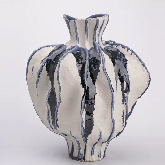 Inkblot Bloom Sculptural Vase