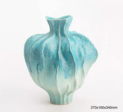 Inkblot Bloom Sculptural Vase