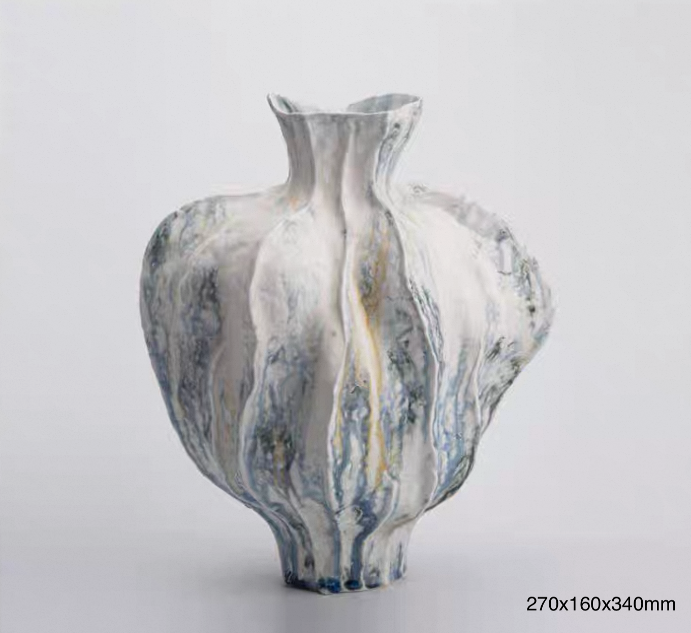 Inkblot Bloom Sculptural Vase