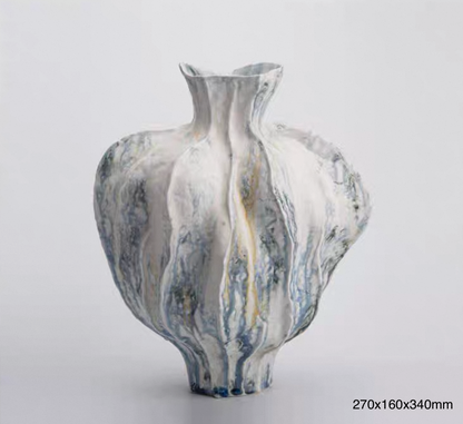 Inkblot Bloom Sculptural Vase