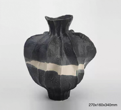 Inkblot Bloom Sculptural Vase