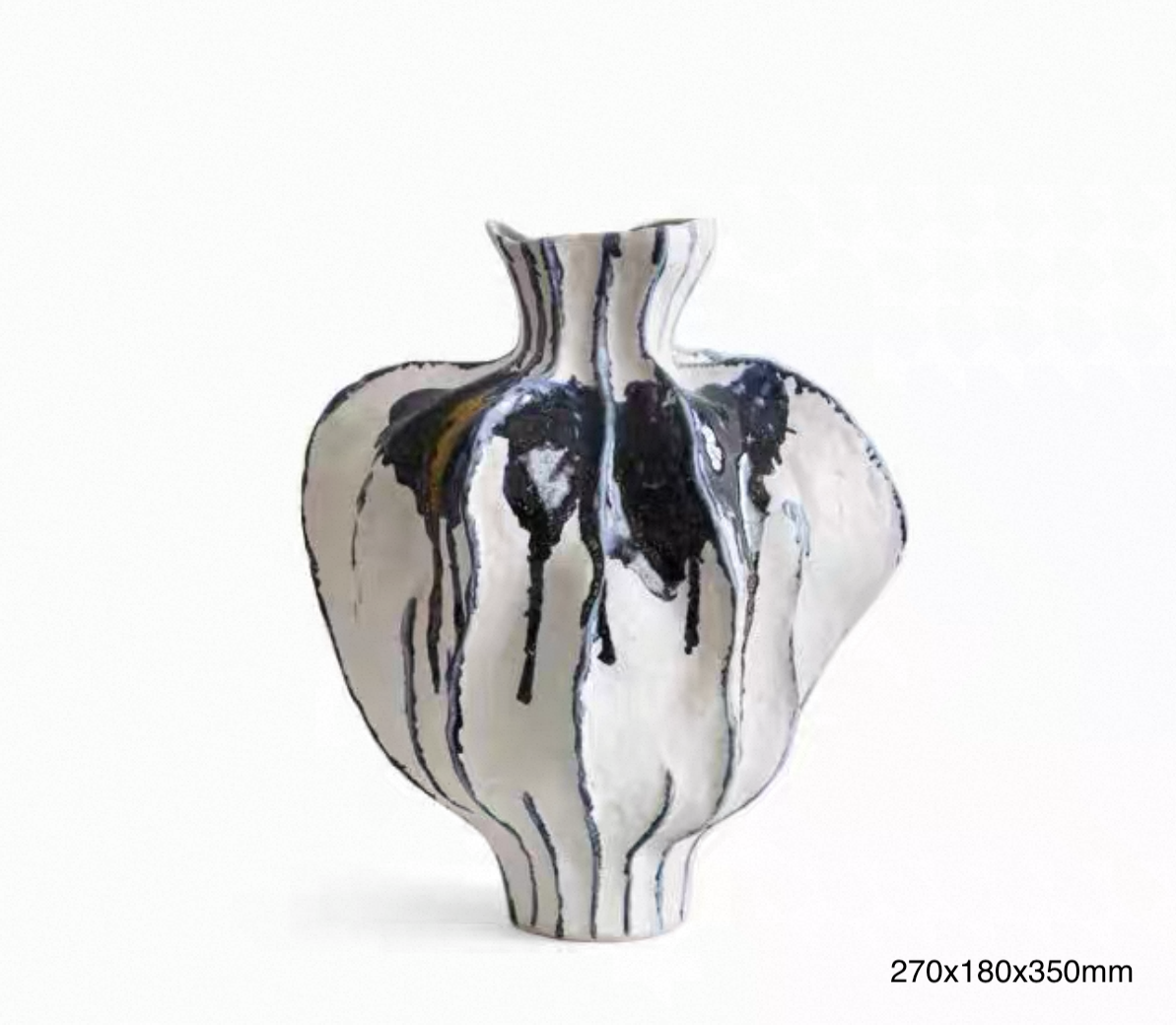 Inkblot Bloom Sculptural Vase