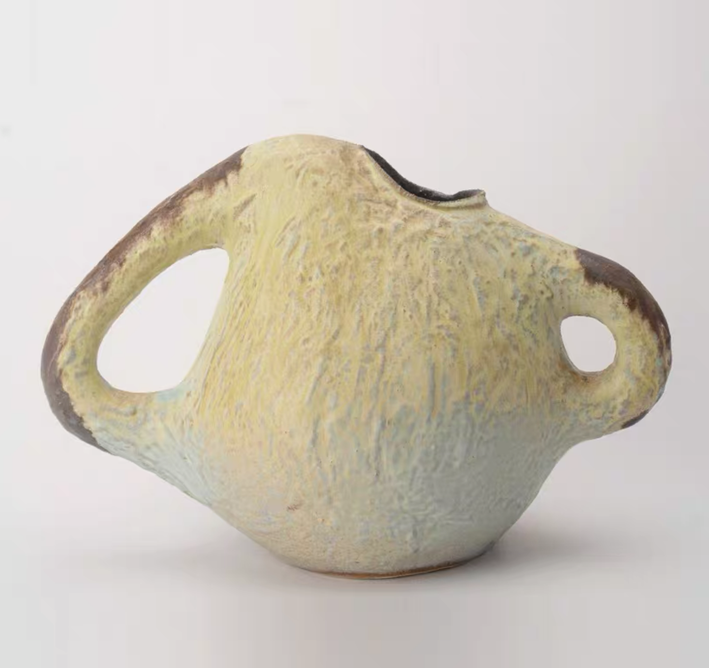 Dune Echo Double-Handle Sculptural Vase