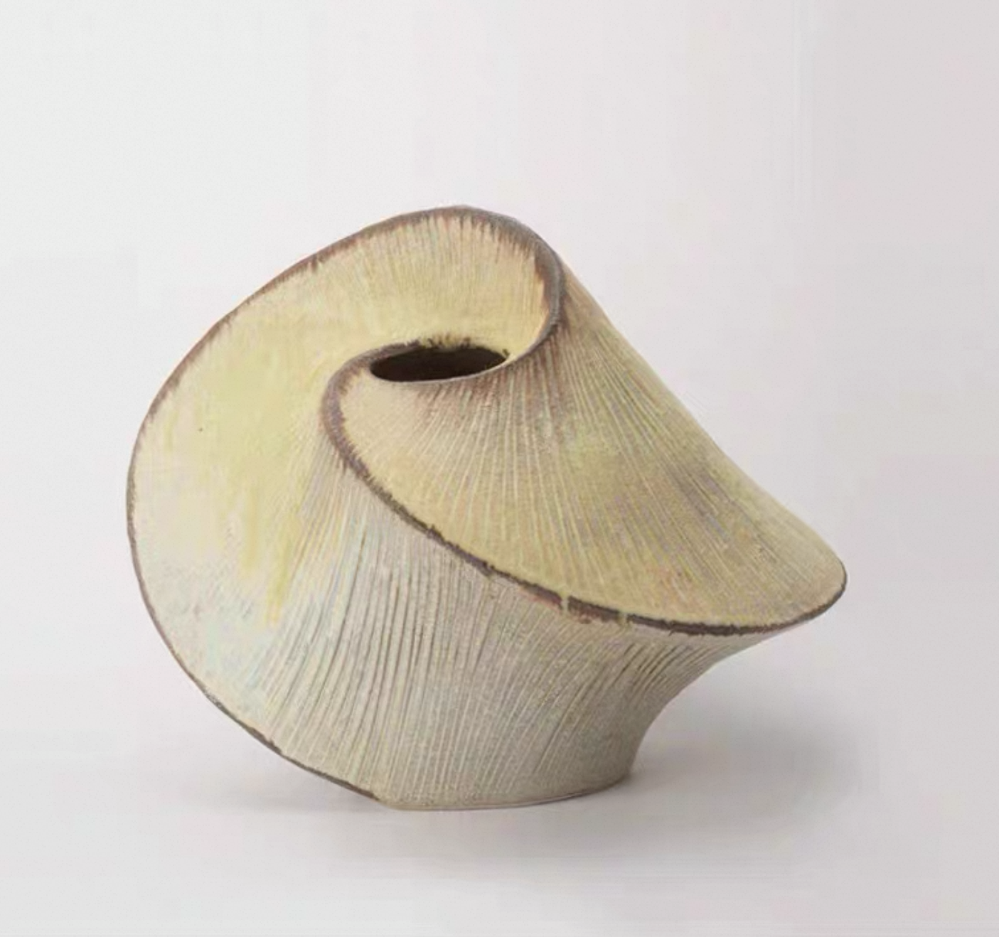 Shell Curve Sculptural Vase