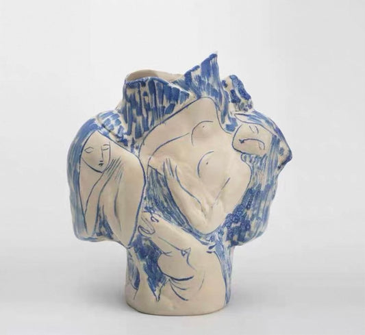 Figure Study Sculptural Vase