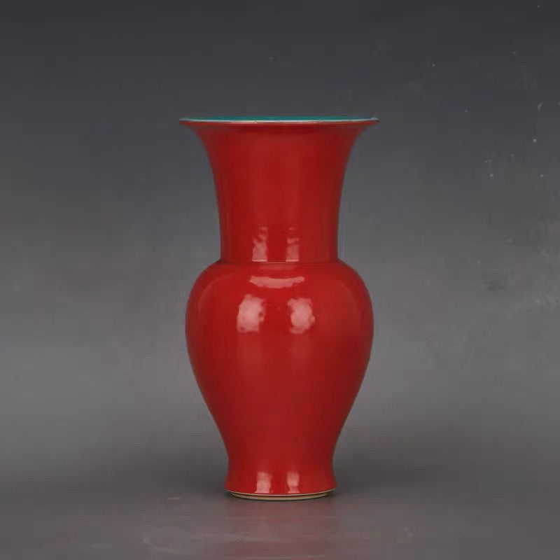 Vermilion Scholar’s Vase