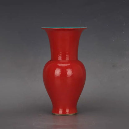 Vermilion Scholar’s Vase