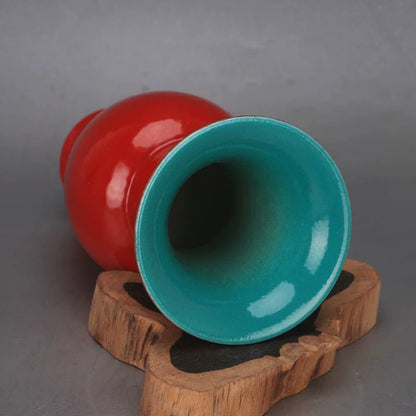 Vermilion Scholar’s Vase