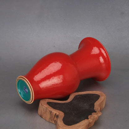 Vermilion Scholar’s Vase