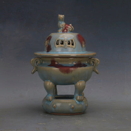 Jun Glaze Guardian Censer