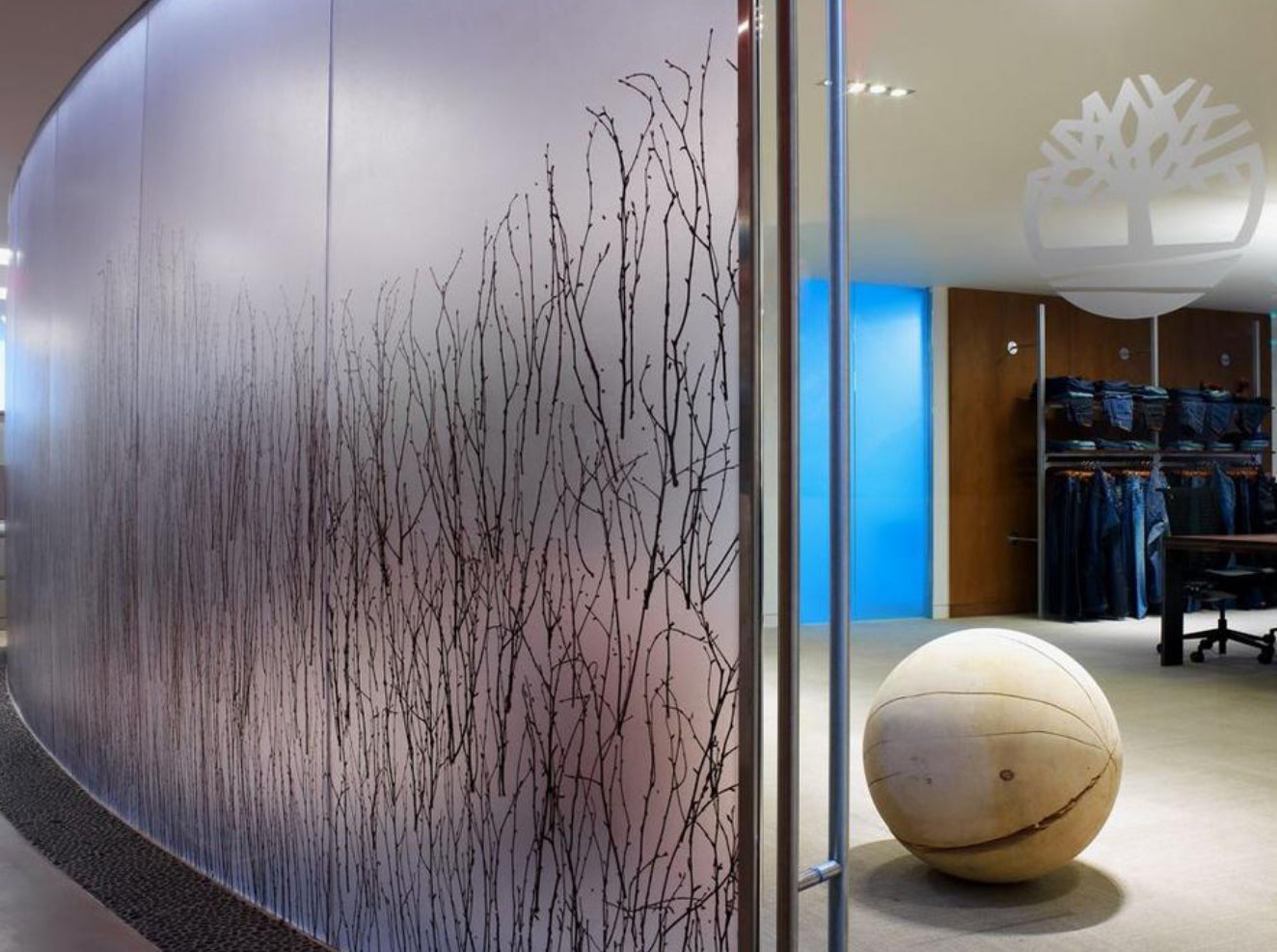 Birch Branch Translucent Panel (Half Pattern)