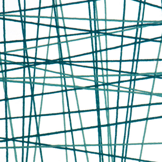 Teal Thread Mesh Translucent Panel