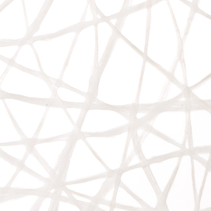 Pure White Silk Mesh Translucent Panel